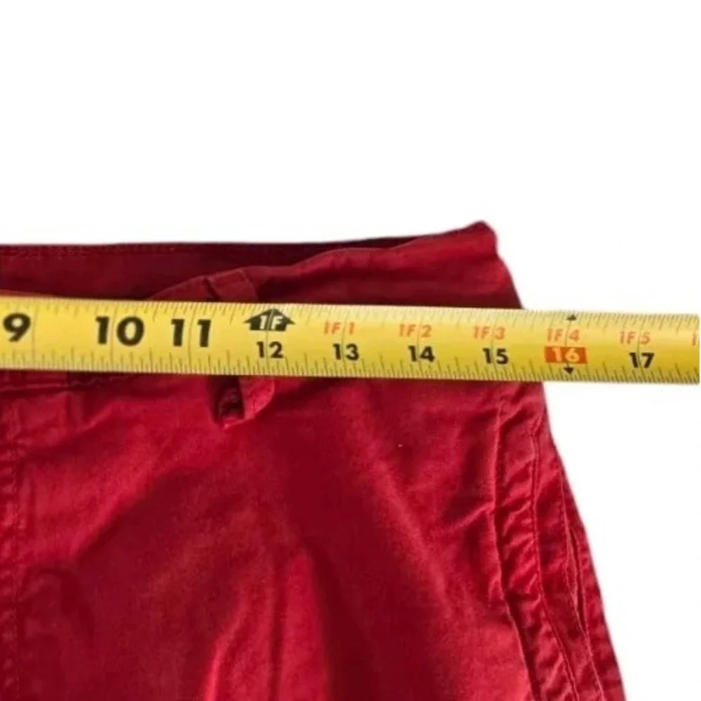 The North Face Mens Red Shorts Size 32 Preppy Pocket Outdoor‎